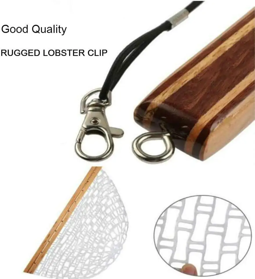 편안한 1인치 플라이피싱 랜딩 네트, 나무 딥 네트 핸 - Fishing Net 리뷰 및 가격