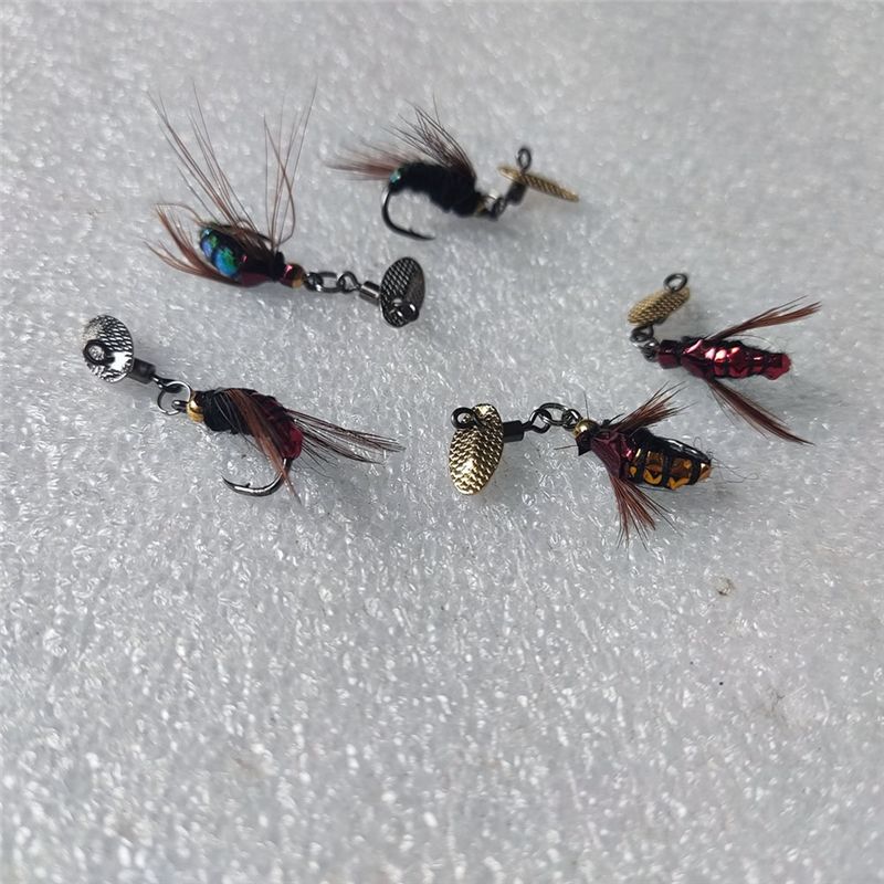 T34C 스팽글 루어 미끼 인공 플라이 훅 마이크로 오 - Fly Fishing Set 리뷰 및 가격